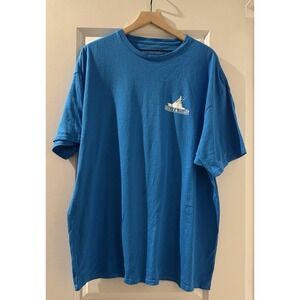 Ocean & Coast Mens 2XL Fishing Boat Graphic Tee Blue Coastal Beach Shirt